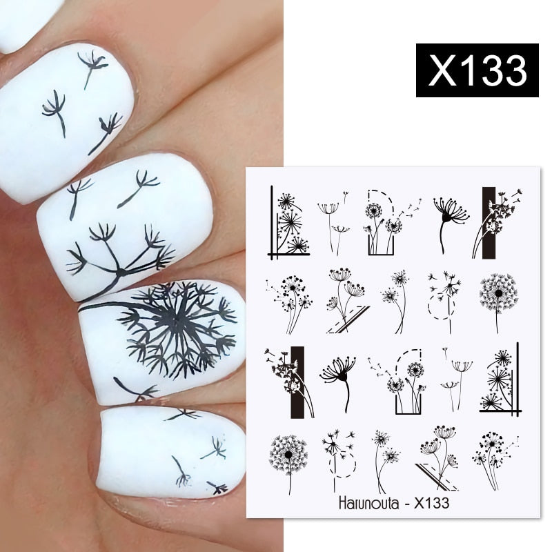 Harunouta Valentine's Day Love Heart Pattern Water Decals Stickers Christmas Snowflakes Design Slider For Nails Art Decoration 0 DailyAlertDeals X133