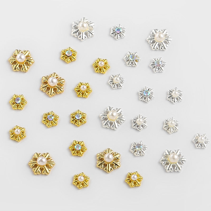 9 Designs Christmas Tree sock snowflake Nail Art Decorations Alloy Metal DIY 3D Nail Rhinestones Accessories Jewelry Tools 0 DailyAlertDeals