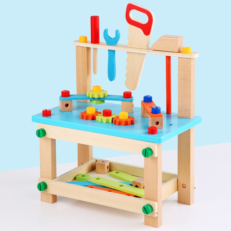 Wooden Assembling Chair Montessori Toys Baby Educational Wooden Blocks Kids Montessori Wooden Assembling Chair Toys DailyAlertDeals Chair-DD147C