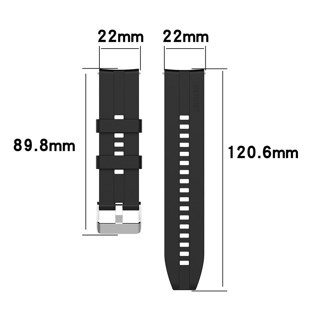 Universal Sport Watch Strap Silicone Smart Wrist Band Replacement for Huami Amazfit GTR 2e/GTR 2/GTR 47mm/Pace/Stratos/2 Stratos 0 DailyAlertDeals
