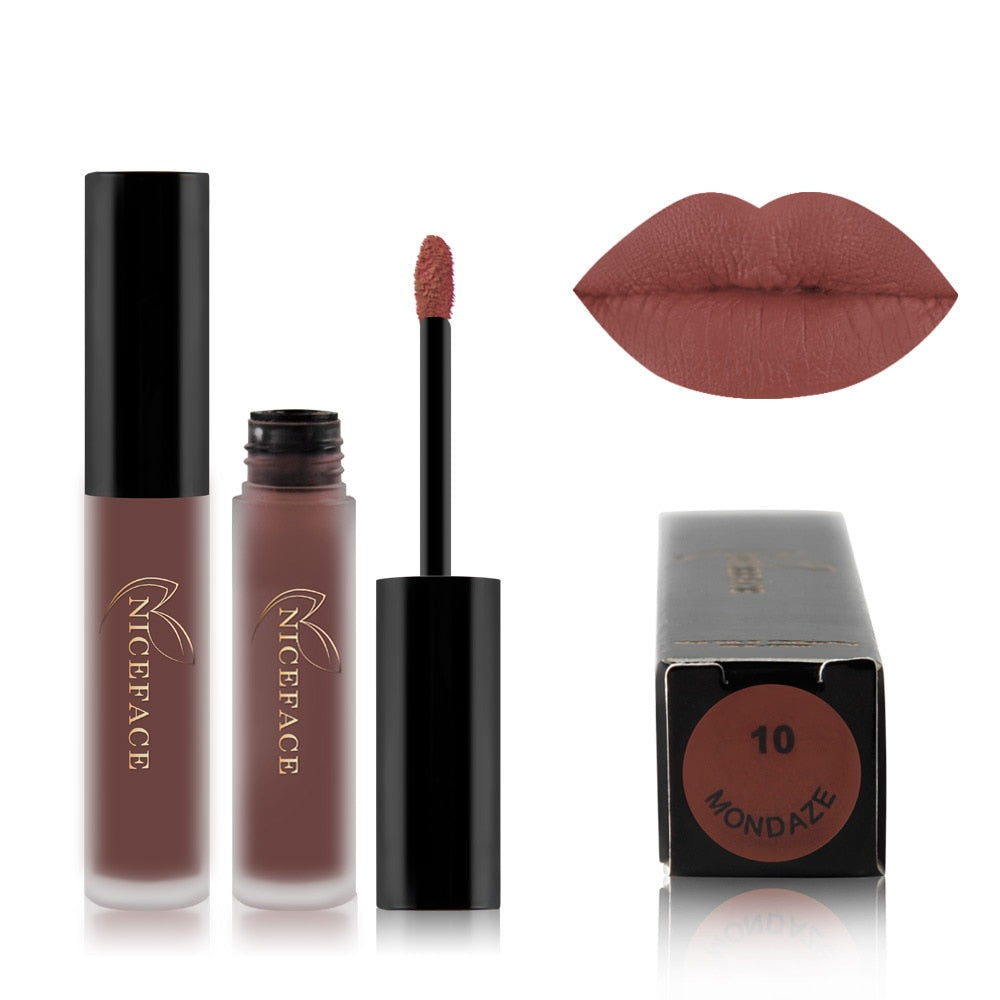 25 color matte liquid lipstick nude lip gloss makeup high pigment lip gloss waterproof lasting moisturizing cosmetics 0 DailyAlertDeals 10 China