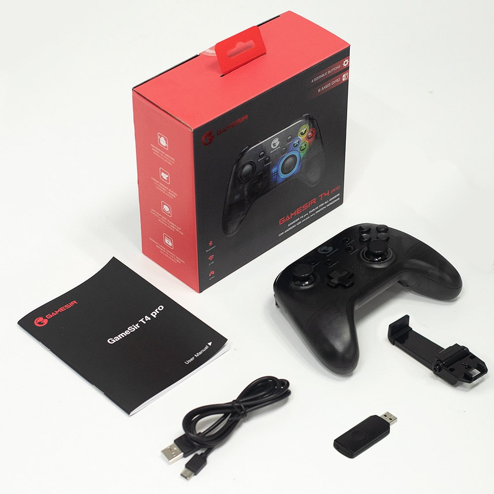 GameSir T4 Pro Bluetooth Game Controller 2.4G Wireless Gamepad applies to Nintendo Switch Apple Arcade MFi Games Android Phone Bluetooth Game Controller for Nintendo Switch DailyAlertDeals