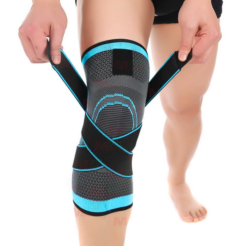 Sports Fitness Knee Pads Support Bandage Braces Elastic Nylon Sport Compression Sleeve for Basketball 0 DailyAlertDeals Blue S China