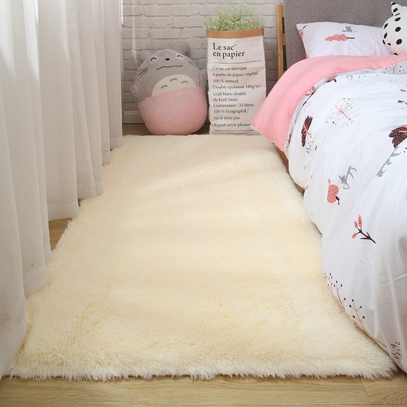 Pink Carpet For Girls Shaggy Children Floor Soft Mat Living Room Decoration Teen Doormat Nordic Red Fluffy Large Size Rugs Carpets & Rugs DailyAlertDeals