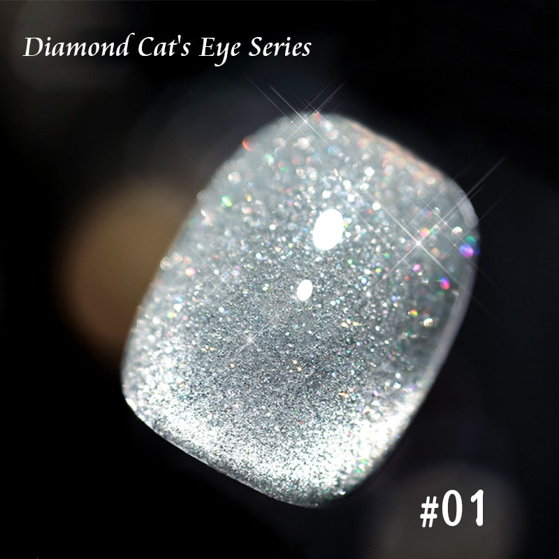 SKVP Gel Nail Polish Cat Eye Gel Semi Permanent Uv Varnish Gel Nail Art 8ML Glitter Effect Off Nail Polish Gel For Nails Design nail polish DailyAlertDeals Cat Eye 01