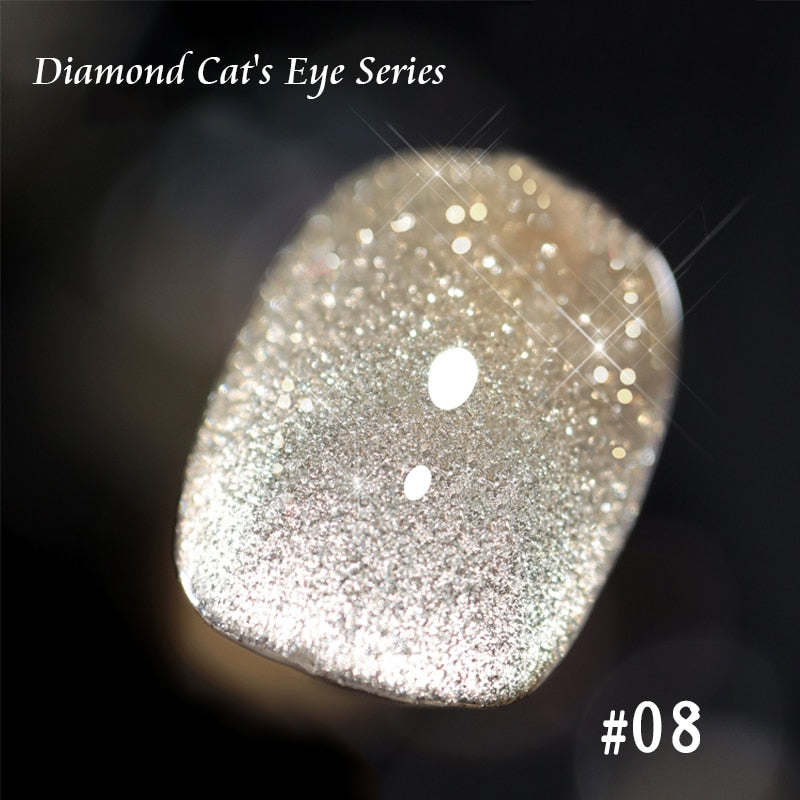 SKVP Gel Nail Polish Cat Eye Gel Semi Permanent Uv Varnish Gel Nail Art 8ML Glitter Effect Off Nail Polish Gel For Nails Design nail polish DailyAlertDeals Cat Eye 08
