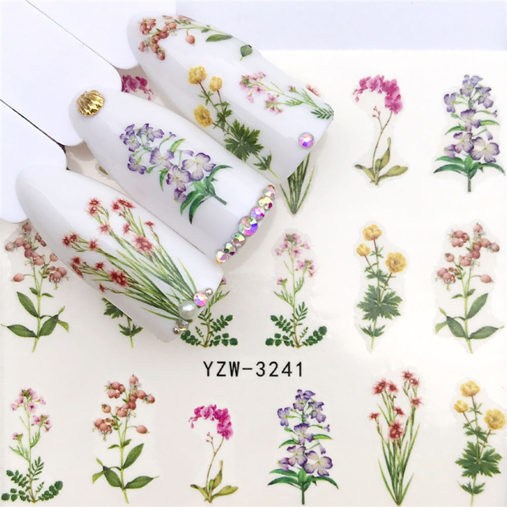 Nail Sticker Wolf Stickers Sliders For Nails Summer Full Nail Design Decorations Water Decals Animal Transfer Children's Slider nail art DailyAlertDeals YZW-3241