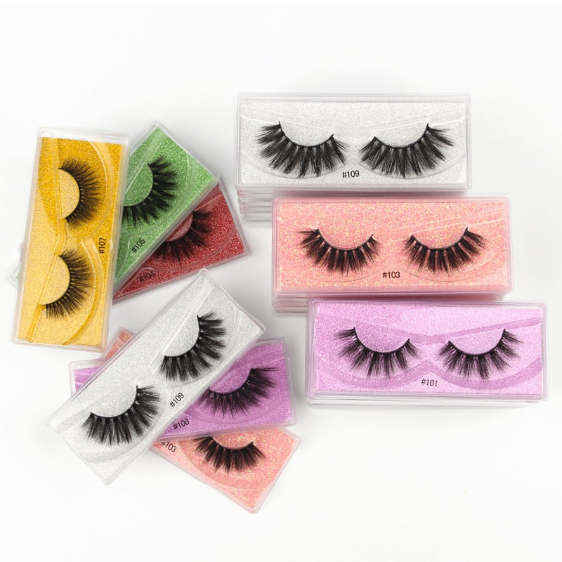 Wholesale Mink Eyelashes 10/30/50/100pcs 3d Mink Lashes Natural false Eyelashes messy fake Eyelashes Makeup False Lashes In Bulk 0 DailyAlertDeals