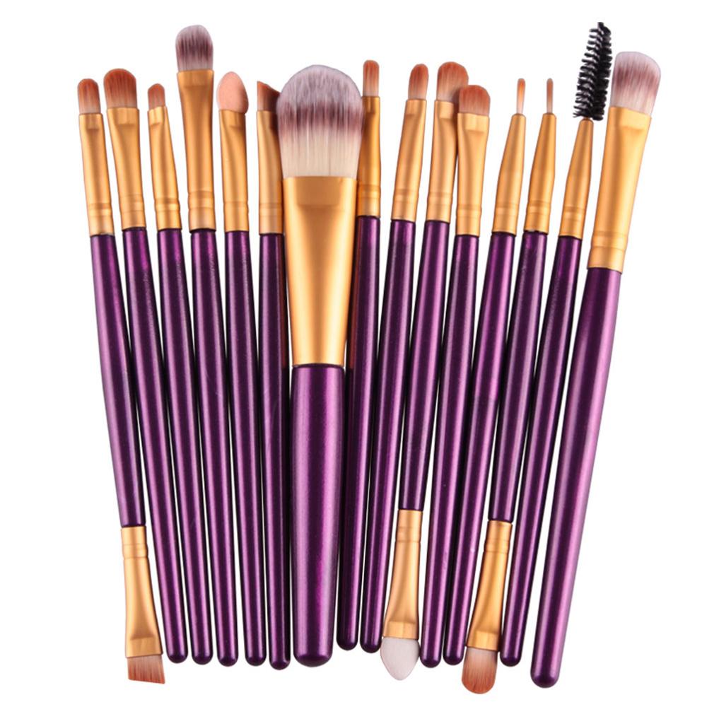 MAANGE 6/15/18/20Pcs Makeup Brushes Tool Set Cosmetic Powder Eye Shadow Foundation Blush Blending Beauty Make Up Brush Maquiagem DailyAlertDeals 15pcs ZJ China