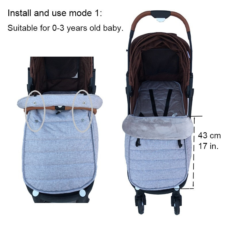 Baby Stroller Sleeping Bag Pram Warm Footmuff Cotton Envelope Sleepsacks For Yoyaplus and Universal Stroller Accessories 0 DailyAlertDeals