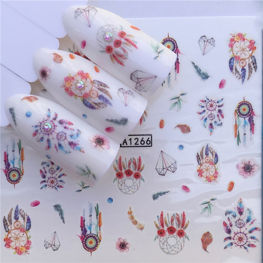 Nail Sticker Wolf Stickers Sliders For Nails Summer Full Nail Design Decorations Water Decals Animal Transfer Children's Slider nail art DailyAlertDeals A1266