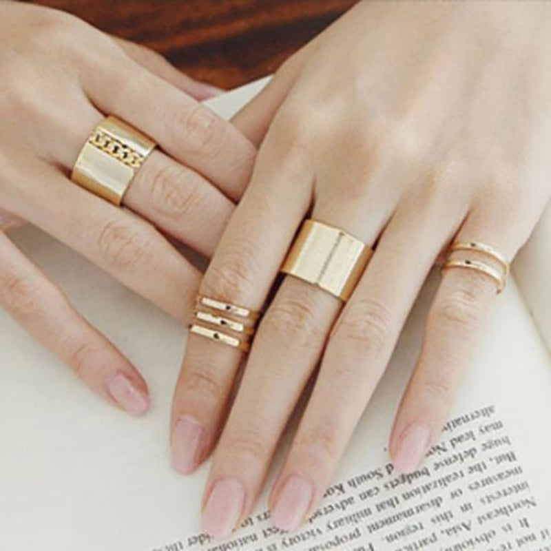4Pcs/Set Vintage Ancient Silver Sen Vine Leaves Flower Rose Women Girl Charming Bohemia Antique Silver Color Floral Knuckle Ring 0 DailyAlertDeals