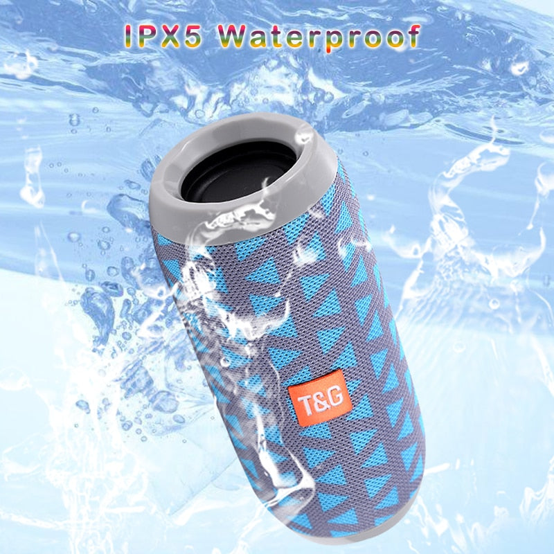 T&G TG117 Portable Bluetooth Speaker Wireless Bass Column Waterproof Outdoor Music Vibro Speakers TF Card Subwoofer Loudspeaker 0 DailyAlertDeals