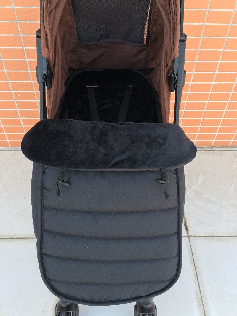 Baby Stroller Sleeping Bag Pram Warm Footmuff Cotton Envelope Sleepsacks For Yoyaplus and Universal Stroller Accessories 0 DailyAlertDeals sleeping bag black China