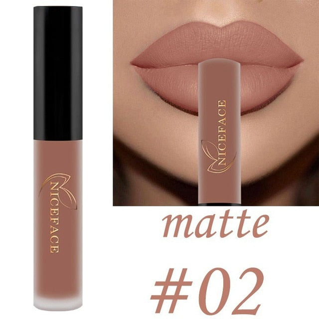 25 color matte liquid lipstick nude lip gloss makeup high pigment lip gloss waterproof lasting moisturizing cosmetics 0 DailyAlertDeals 02 China