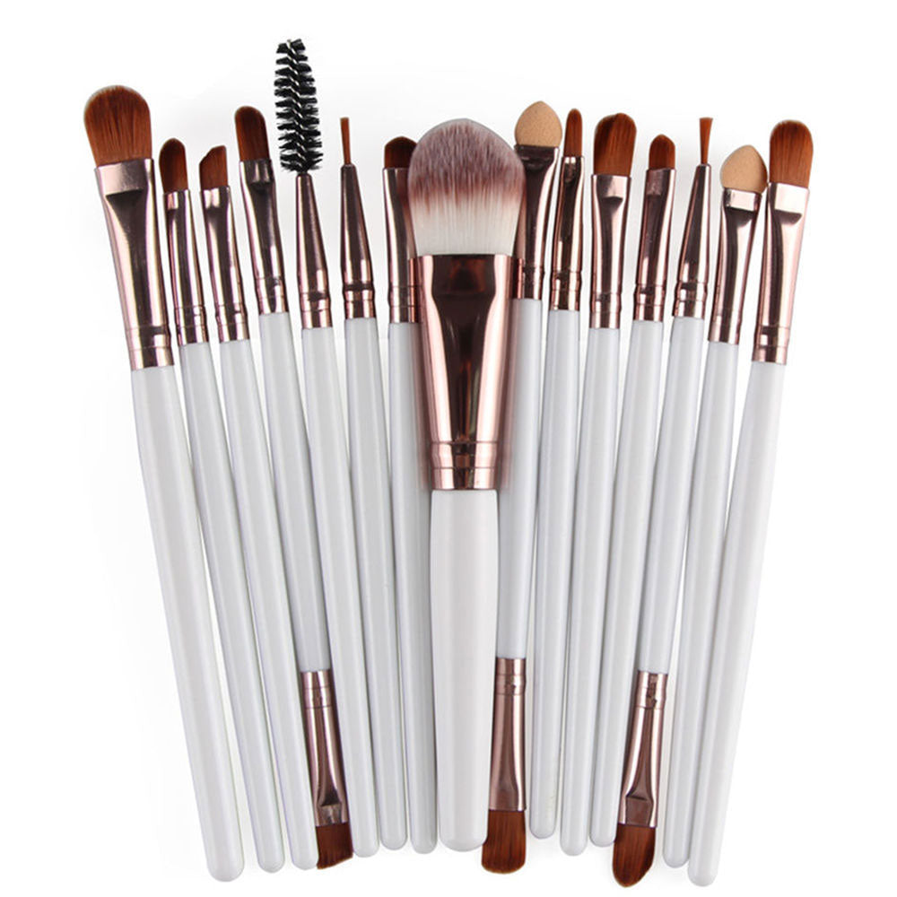MAANGE 6/15/18/20Pcs Makeup Brushes Tool Set Cosmetic Powder Eye Shadow Foundation Blush Blending Beauty Make Up Brush Maquiagem DailyAlertDeals 15pcs BK China