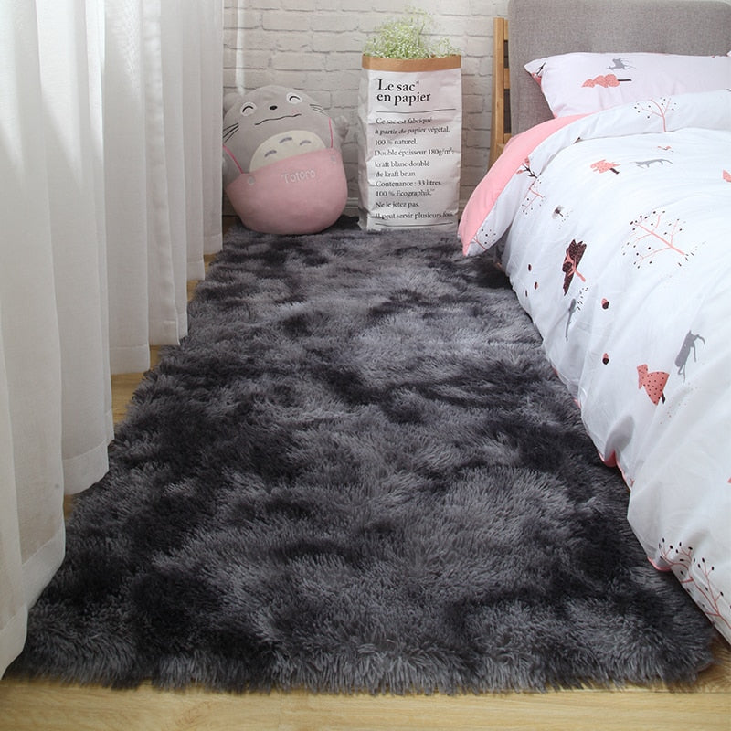 Pink Carpet For Girls Shaggy Children Floor Soft Mat Living Room Decoration Teen Doormat Nordic Red Fluffy Large Size Rugs Carpets & Rugs DailyAlertDeals Dark gray 80x160cm 31x62inch