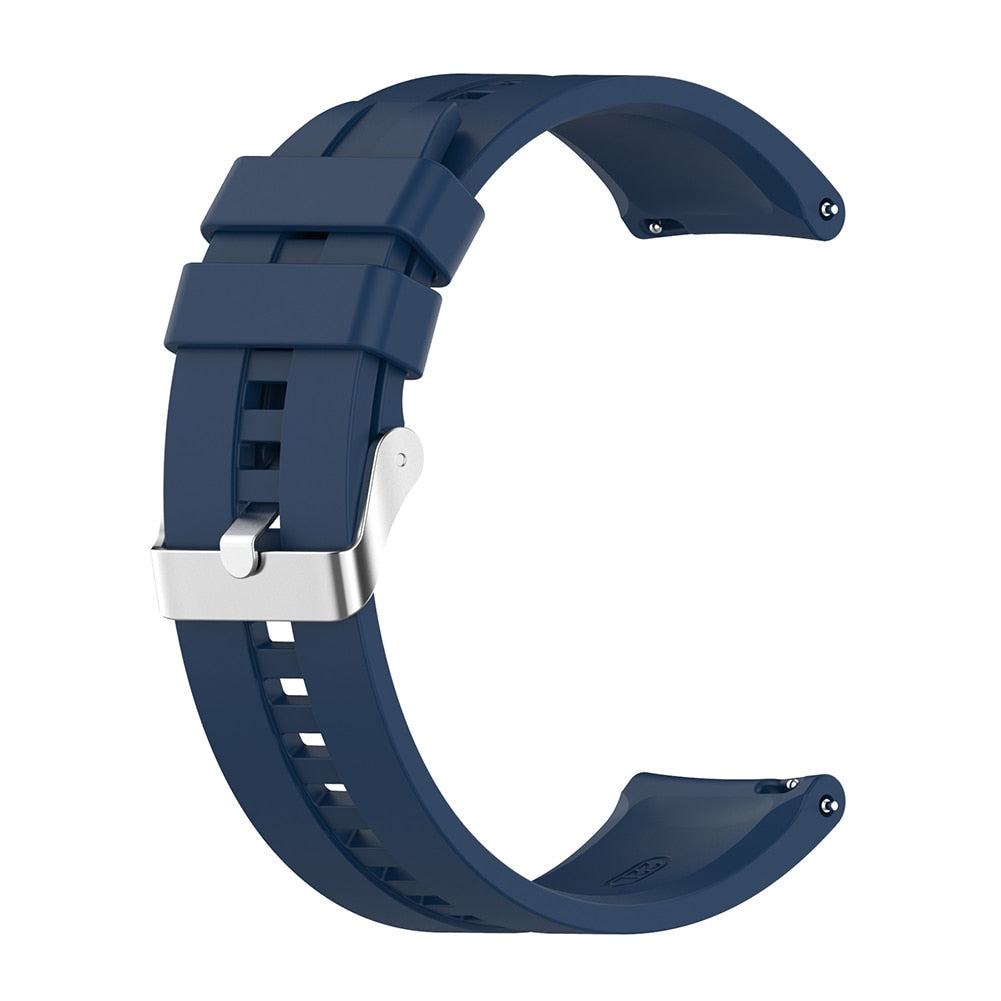 Universal Sport Watch Strap Silicone Smart Wrist Band Replacement for Huami Amazfit GTR 2e/GTR 2/GTR 47mm/Pace/Stratos/2 Stratos 0 DailyAlertDeals Dark Blue China