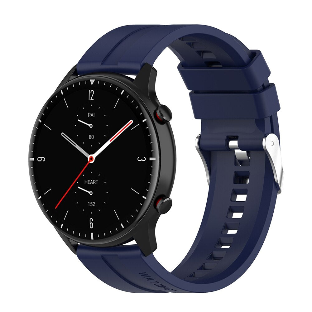 Universal Sport Watch Strap Silicone Smart Wrist Band Replacement for Huami Amazfit GTR 2e/GTR 2/GTR 47mm/Pace/Stratos/2 Stratos 0 DailyAlertDeals