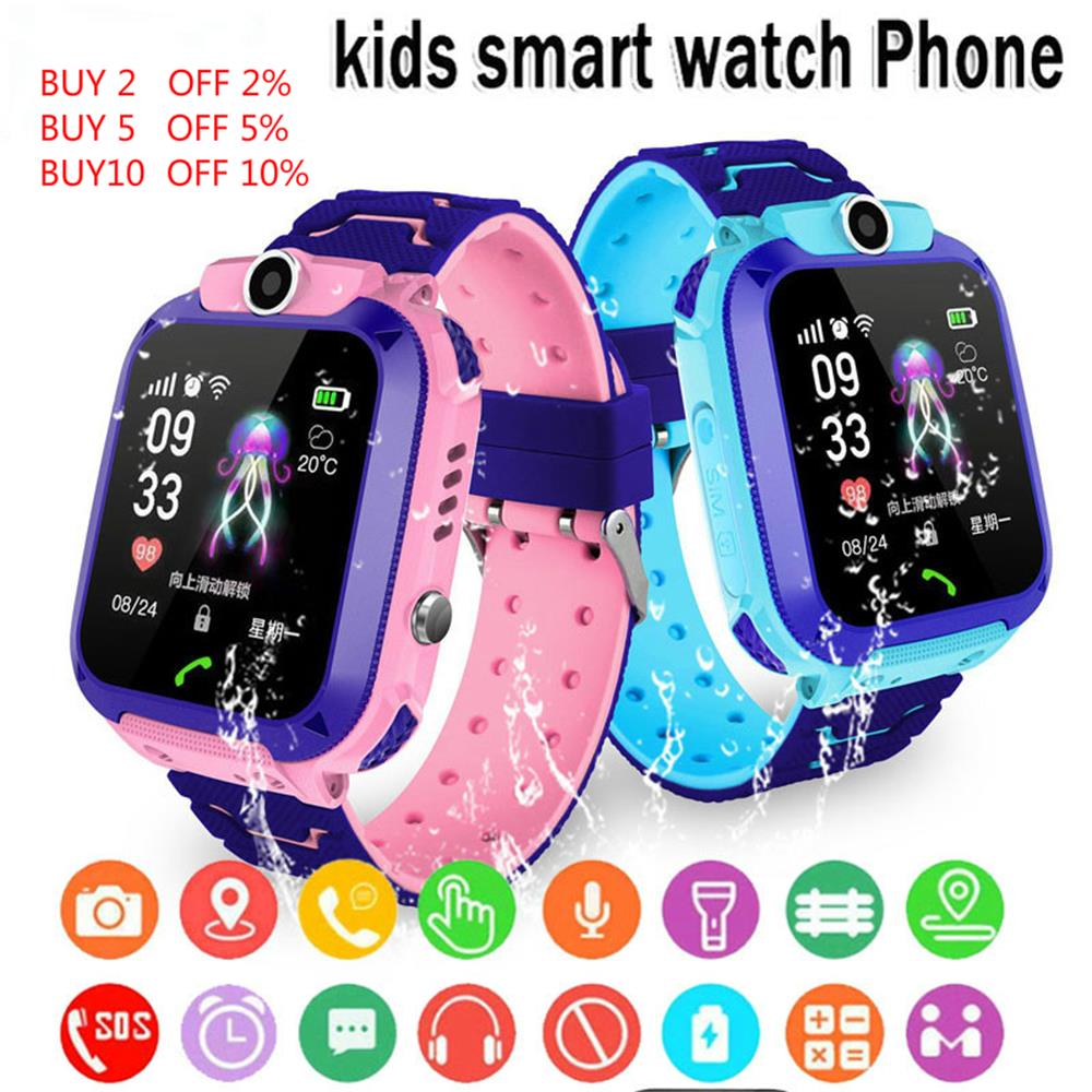 Q12 Children Smart Watch SOS Phone Watch Smartwatch Kids With Sim Card Photo Waterproof IP67 A28 Q19 Gift For IOS Android Z5S W5 0 DailyAlertDeals
