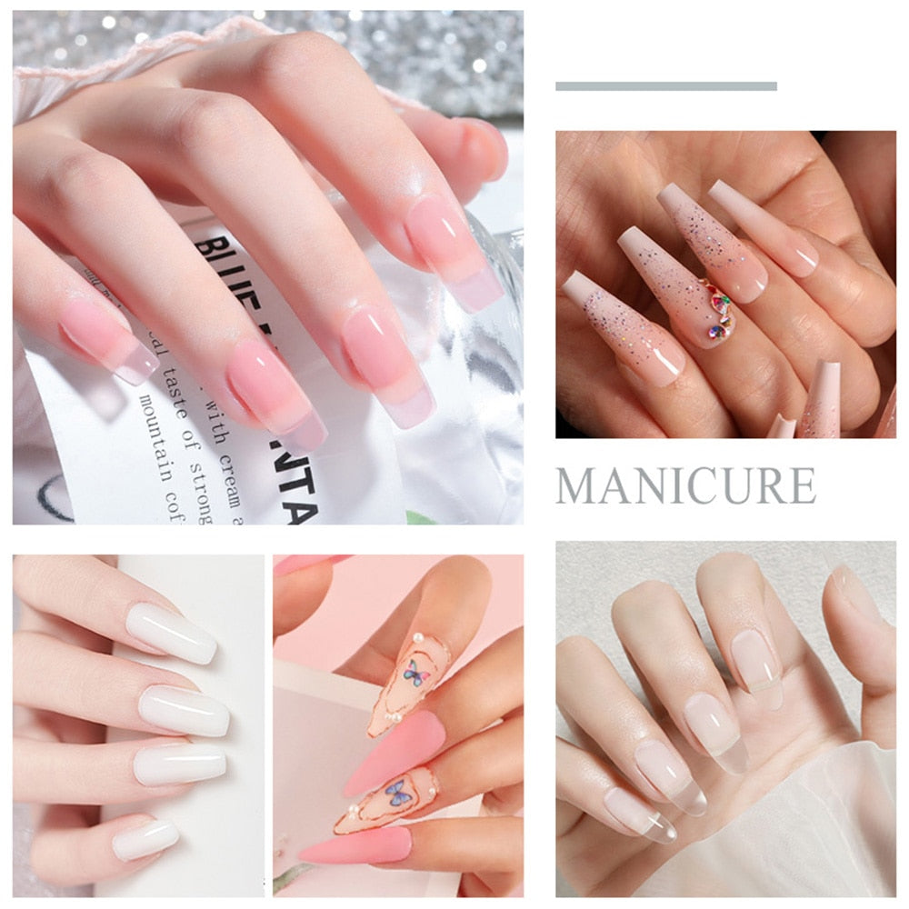 Acrylic Powder Set for Nails Extension Pink White Clear Acrylic Nail Kit with Liquid Monomer Nail Art Acrylic Liquid Set Brush Acrylic Powder for Nail Extension DailyAlertDeals