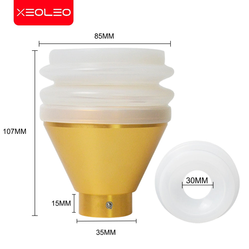 Xeoleo Coffee grinder Blow hopper Aluminum Coffee hopper suitable for different grind machine 35mm diameter Coffee hopper DailyAlertDeals