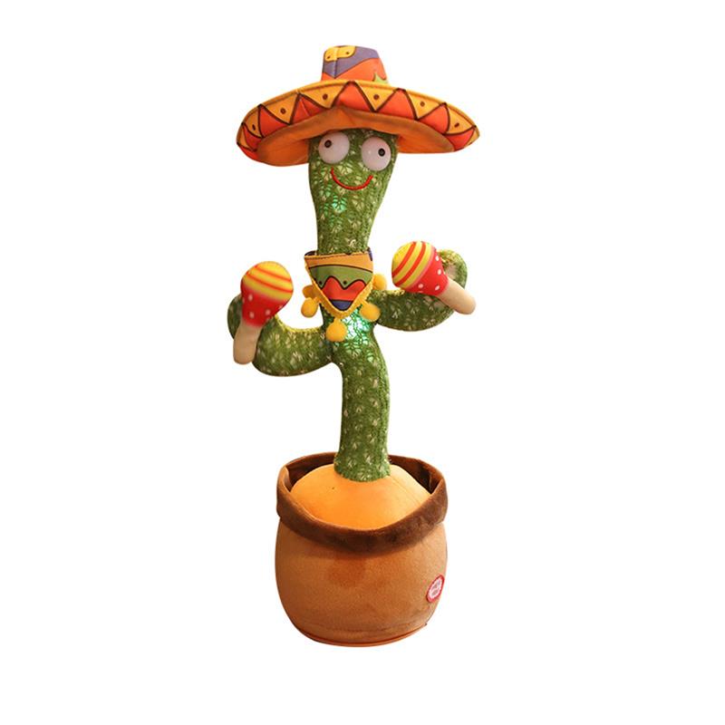 Lovely Talking Toy Dancing Cactus Doll Speak Talk Sound Record Repeat Toy Kawaii Cactus Toys Children Home Decor Accessories 0 DailyAlertDeals