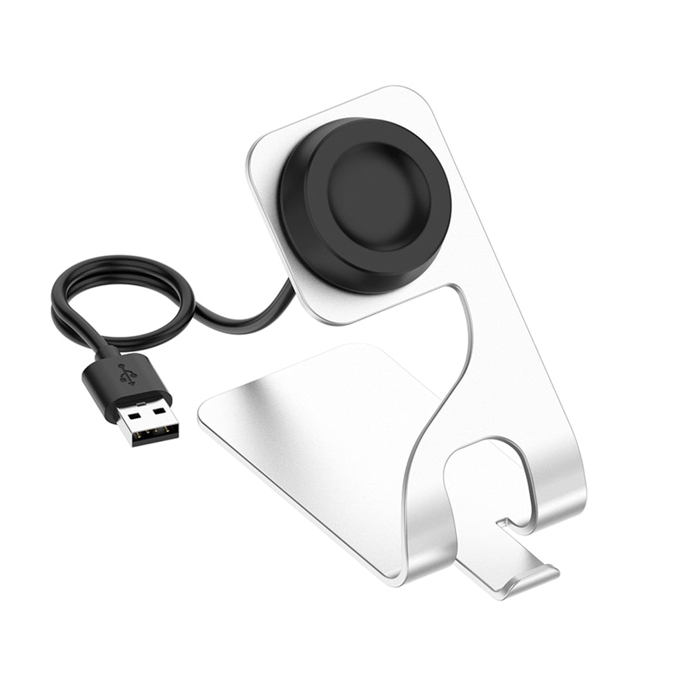 Smartwatch Dock Charger Adapter Power Charging Cable Wire Stand for Huawei Watch GT Runner/GT 3/3 Pro/GT 2 Pro/ GT 2 Pro ECG 0 DailyAlertDeals Silver China