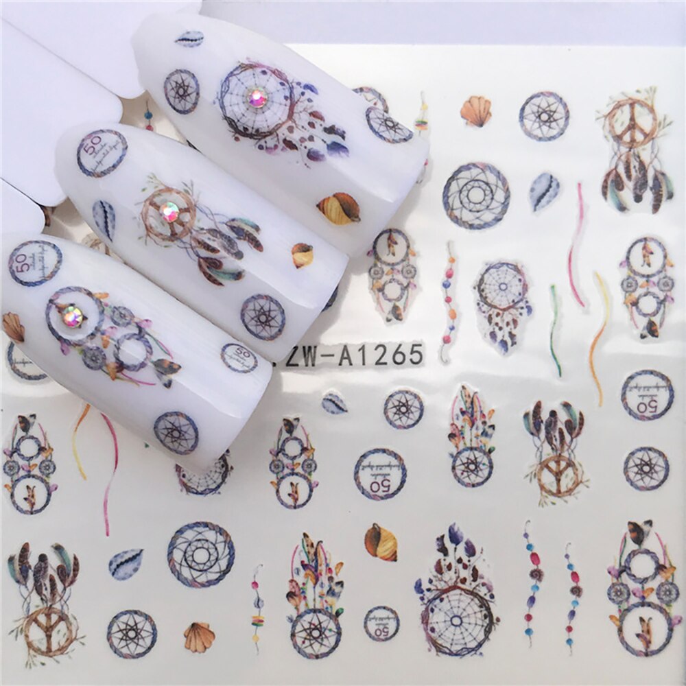 Nail Sticker Wolf Stickers Sliders For Nails Summer Full Nail Design Decorations Water Decals Animal Transfer Children's Slider nail art DailyAlertDeals A1265