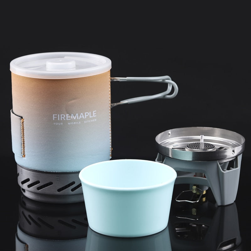 Fire Maple Star X1 Camping Stoves Outdoor Hiking Cooking System With Stove Heat Exchanger Pot Bowl Portable Gas Burners FMS-X1 Camping Stoves DailyAlertDeals FMS-X1-2B China