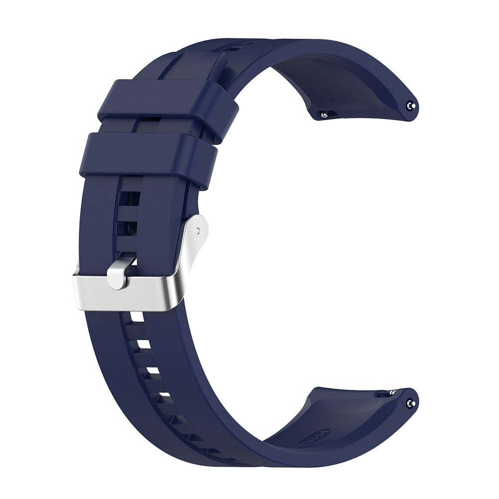 Universal Sport Watch Strap Silicone Smart Wrist Band Replacement for Huami Amazfit GTR 2e/GTR 2/GTR 47mm/Pace/Stratos/2 Stratos 0 DailyAlertDeals Midnight Blue China