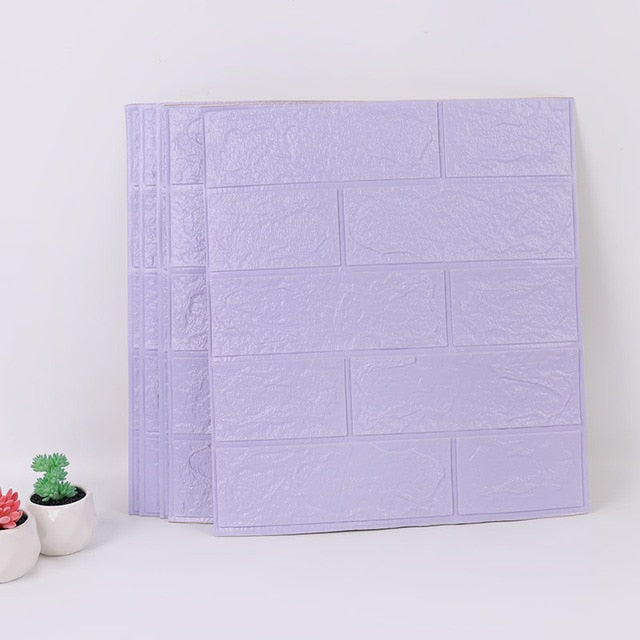 20pcs 3D Wall Decal Wallpaper Living Room Bedroom TV Backdrop Decor XPE Foam Waterproof Wall Sticker Self Adhesive Brick Sticker 0 DailyAlertDeals 2 China 35x38cmx20pcs