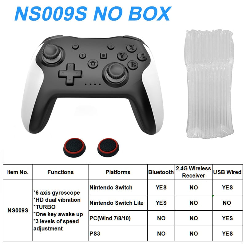 Original Wireless Controller Bluetooth For Nintendo Switch Pro PC PS3 Joystick Gamepad NFC Professional Lag-Free Gamepad BT Wireless Game Controller for Switch Pro DailyAlertDeals black white China 1 PCS