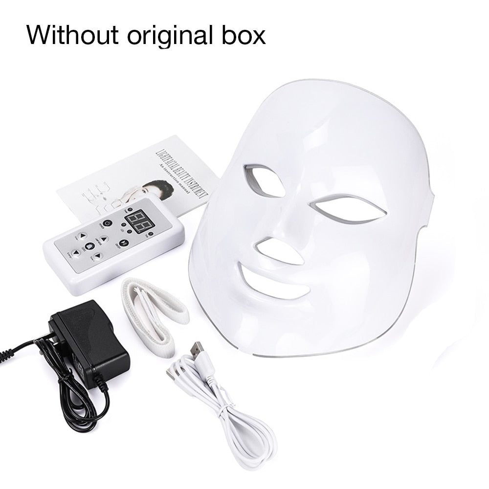 VIP Facial LED Mask with Neck LED Light Therapy Face Beauty Mask Skin Tightening Photon Rejuvenation Whitening Facial Massager 0 DailyAlertDeals No Neck No box Australia