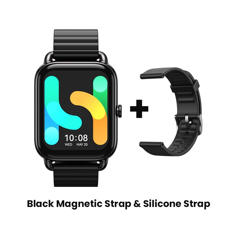 HAYLOU RS4 Plus Smartwatch 1.78 AMOLED Display 105 Sports Modes 10-day Battery Life Smart Watch for Men Smart Watch for Women smart watch DailyAlertDeals BK Magnetic Silicone