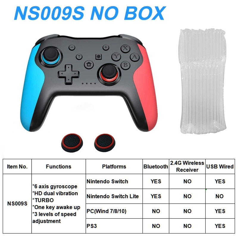 Original Wireless Controller Bluetooth For Nintendo Switch Pro PC PS3 Joystick Gamepad NFC Professional Lag-Free Gamepad BT Wireless Game Controller for Switch Pro DailyAlertDeals black blue red China 1 PCS
