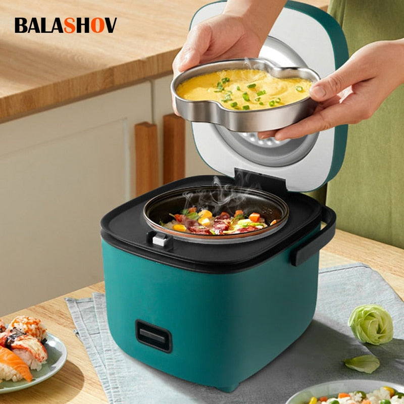 1.2L New Mini Rice Cooker Small 1-2 Person Rice Cooker Household Single Kitchen Small Household Appliances WIth Handle EU Plug 1.2L New Mini Rice Cooker DailyAlertDeals