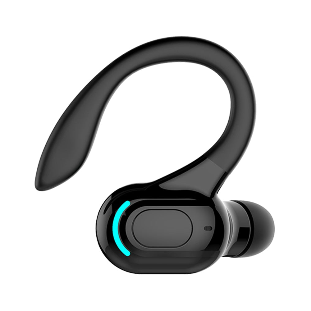 Noise Cancelling Sports Wireless Business Headphones Headset Waterproof Hanging Single Ear Earbuds Bluetooth 5.2 Earphone 0 DailyAlertDeals Black China