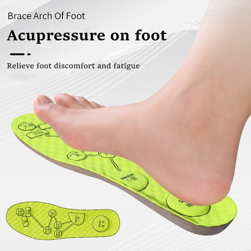 Acupressure on Foot Insoles For Shoes Breathable Deodorant Sport Insoles for Medical Man Women Comfortable Running Shoe Sole 0 DailyAlertDeals
