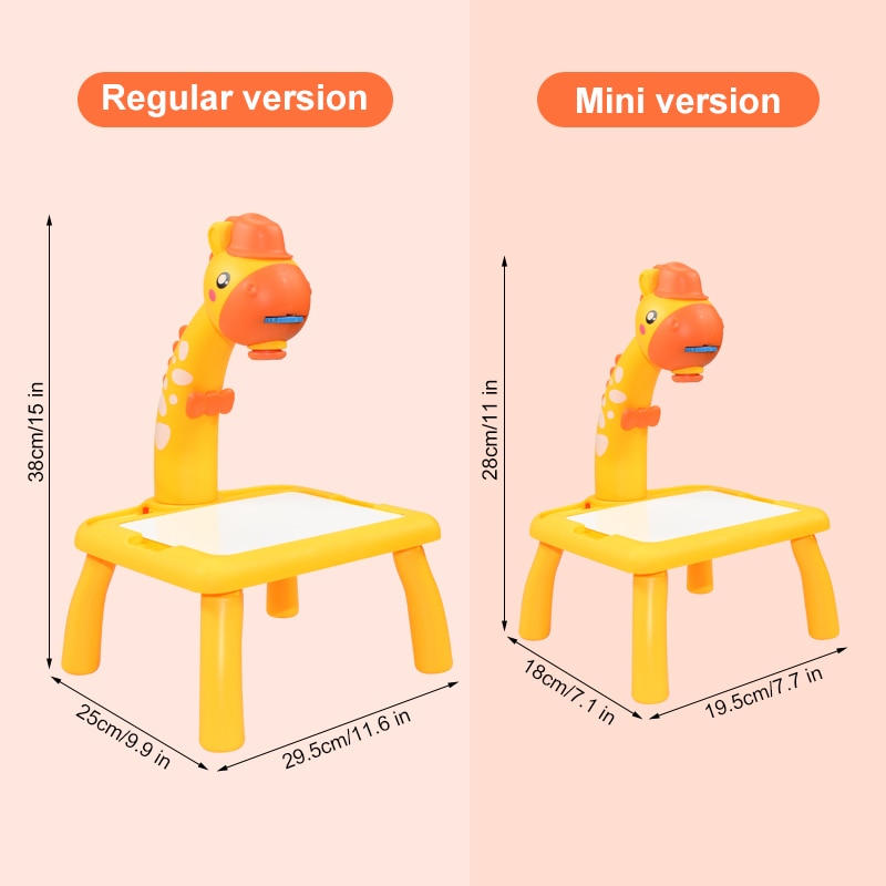 Children Led Projector Art Drawing Table Toys Kids Painting Board Desk Arts Crafts Educational Learning Paint Tools Toy for Girl Kids Led Projector Drawing Table DailyAlertDeals