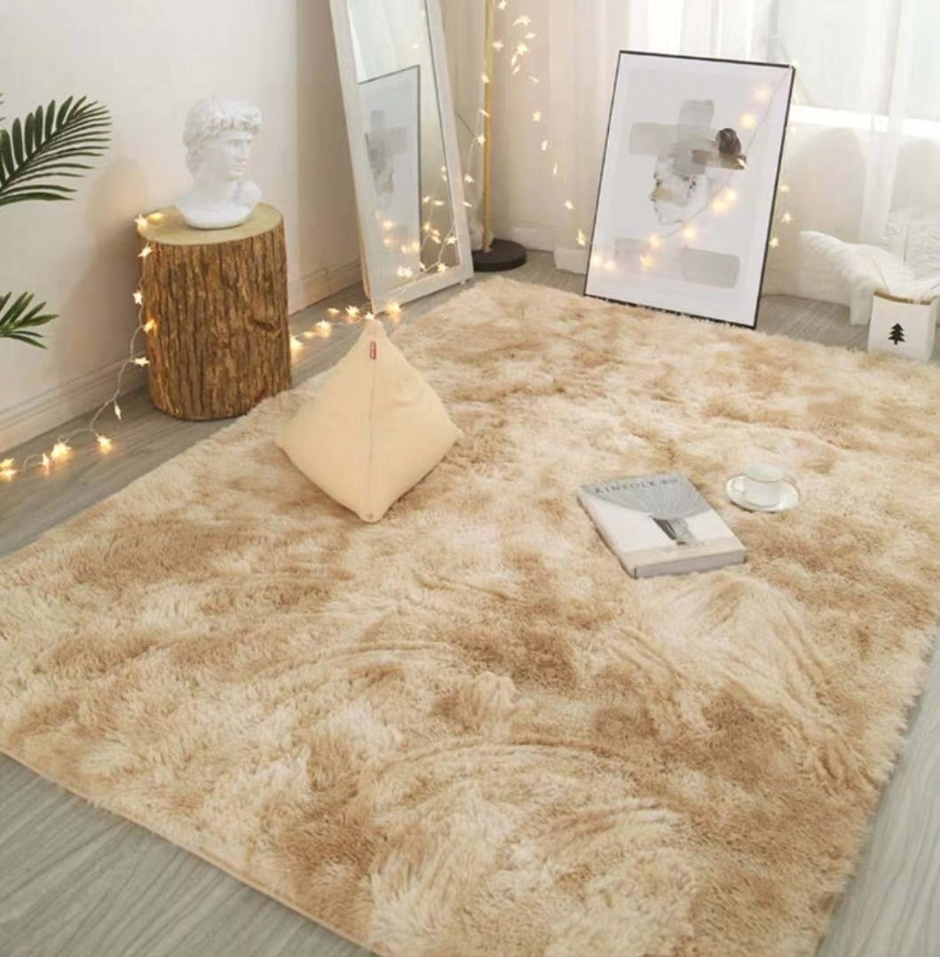 Plush living room Carpets Plush Rugs for bedroom Floor Soft Coozy Fluffy Carpets Carpets & Rugs DailyAlertDeals Yellow 1400mm x 2000mm 