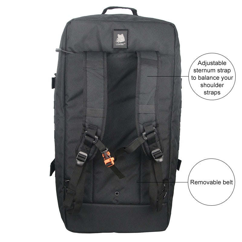 40L 60L 80L Waterproof Travel Bags Large Capacity Luggage Bags Men Duffel Bag Travel Tote Weekend Bag Military Duffel Bag 0 DailyAlertDeals