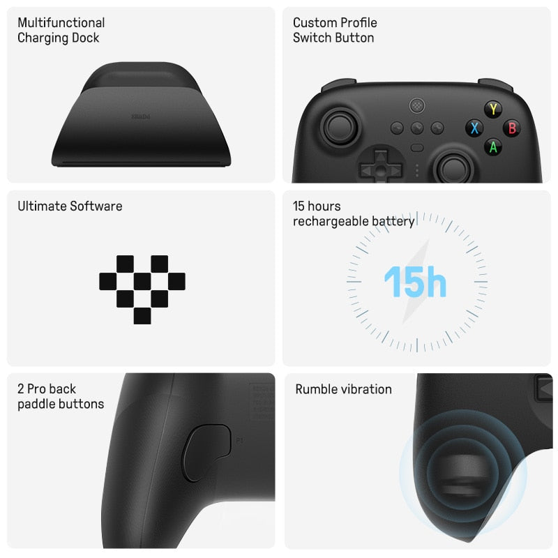 8BitDo - Ultimate Wireless 2.4G Gaming Controller with Charging Dock for PC, Windows 10, 11, Steam, Android 0 DailyAlertDeals