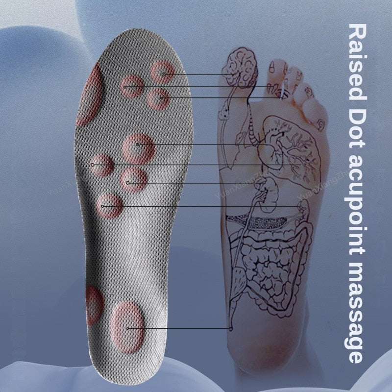 4D Sports Shoes Insoles Super Soft Running Insole for Feet Shock Absorption Baskets Shoe Sole Arch Support Orthopedic Inserts DailyAlertDeals