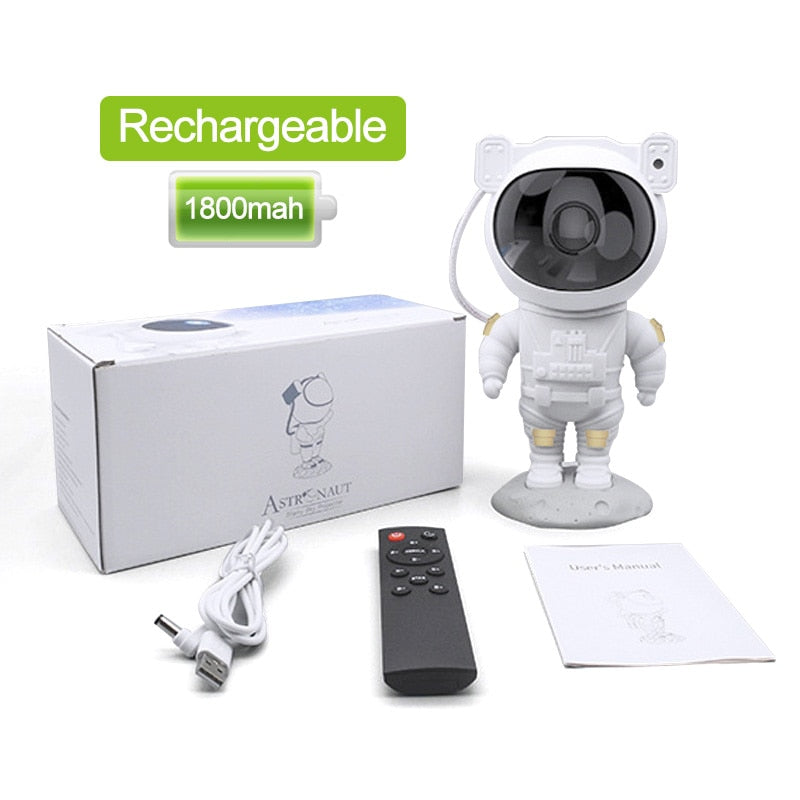 Galaxy Star Projector Starry Sky Night Light Astronaut Lamp Home Room Decor Decoration Bedroom Decorative Luminaires Gift Galaxy Star Projector DailyAlertDeals Rechargeable