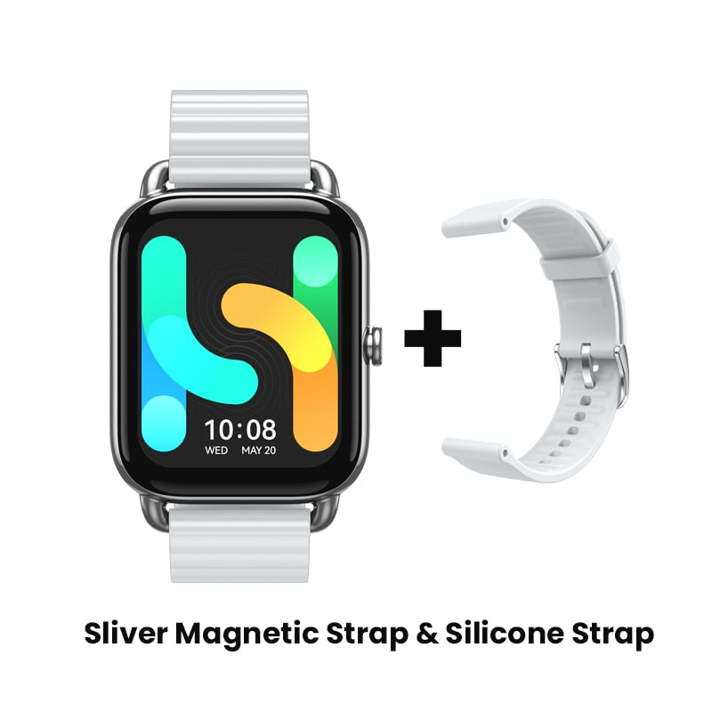 HAYLOU RS4 Plus Smartwatch 1.78 AMOLED Display 105 Sports Modes 10-day Battery Life Smart Watch for Men Smart Watch for Women smart watch DailyAlertDeals SR Magnetic Silicone