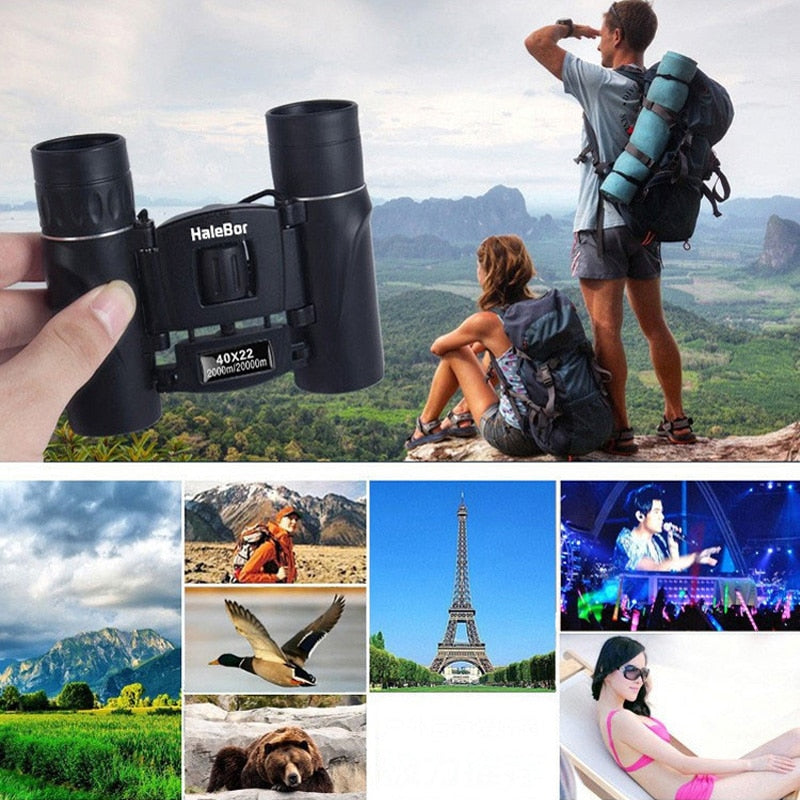 40x22 HD Powerful Binoculars 2000M Long Range Folding Mini Telescope BAK4 FMC Optics For Hunting Sports Outdoor Camping Travel 2000M Long Range Folding Mini Telescope DailyAlertDeals