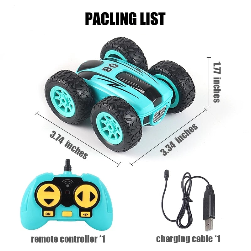 4WD RC Car 2.4G Radio Remote Control Car 1:24 Double Side RC Stunt Cars 360° Reversal Vehicle Model Toys For Children Boy RC Stunt Cars 360° Reversal Vehicle Model Toys For Children Boy DailyAlertDeals