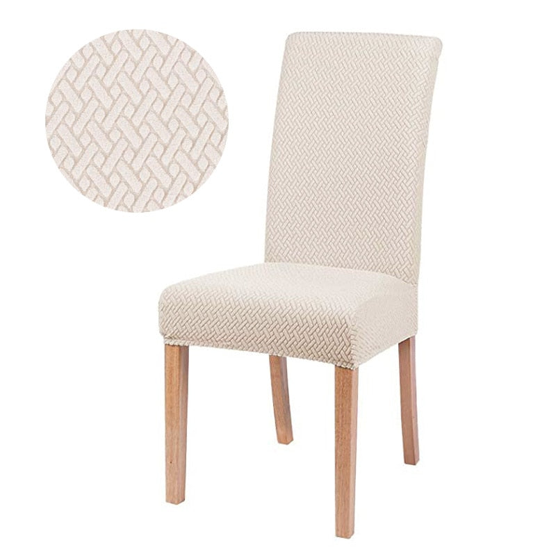 1/2/4/6 Pieces jacquard fabric Chair Cover Universal Size Most Cheap Chair Covers Seat Slipcovers For Dining Room Home Decor high chair covers DailyAlertDeals 3786-01 China 1 Piece