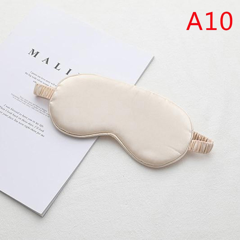 1Pc Eyeshade Sleeping Eye Mask Cover Eyepatch Blindfold Solid Portable New Rest Relax Eye Shade Cover Soft Pad eye cover DailyAlertDeals as pic 9